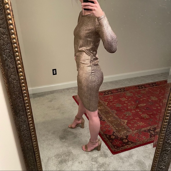 S BNWT ROSE GOLD Bodycon dress (LLR Debbie) - Picture 4 of 15